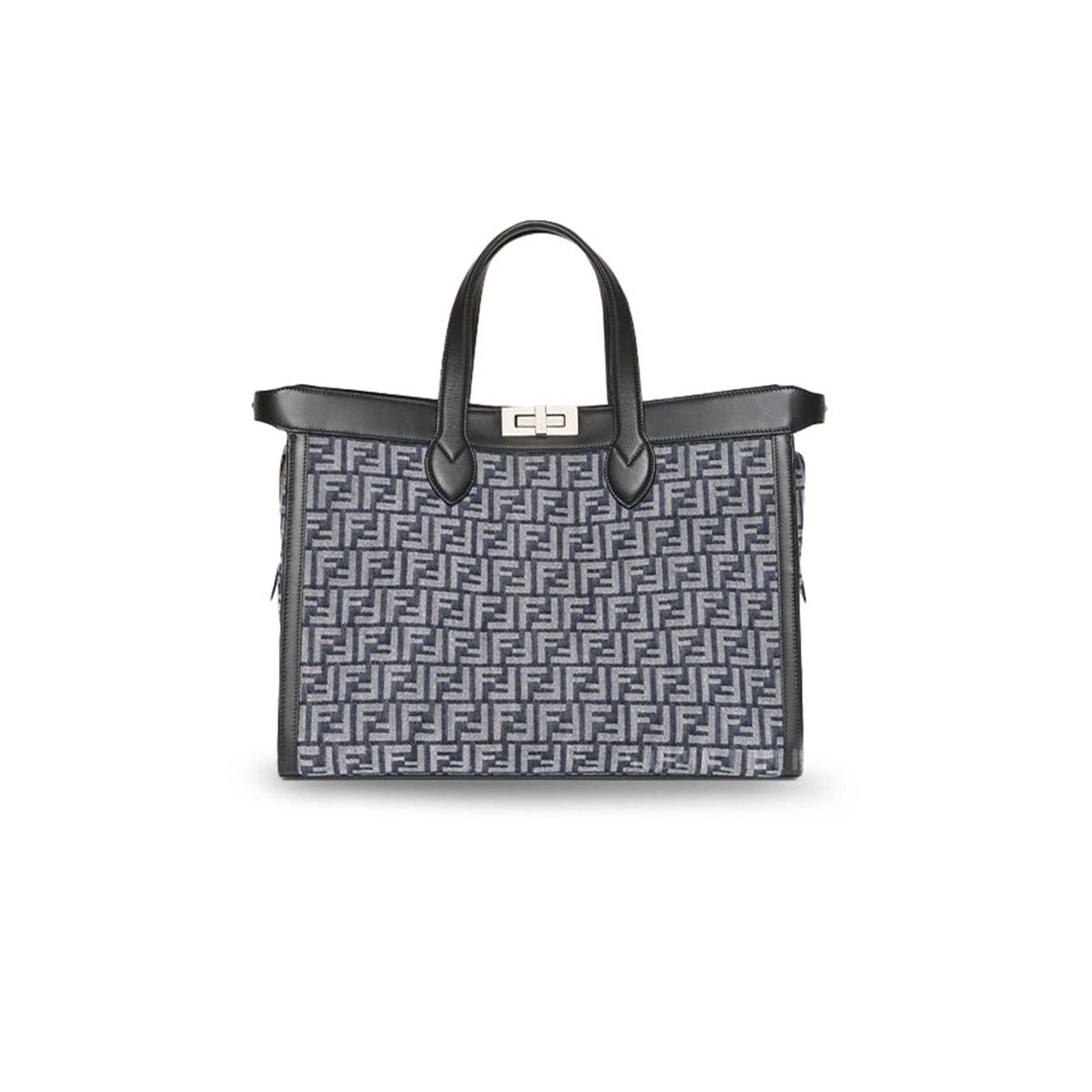 F**di peekaboo iseeu forty8 handbag blue ff denim handbag 7va566ama8f1kac (41*29.5*16cm)